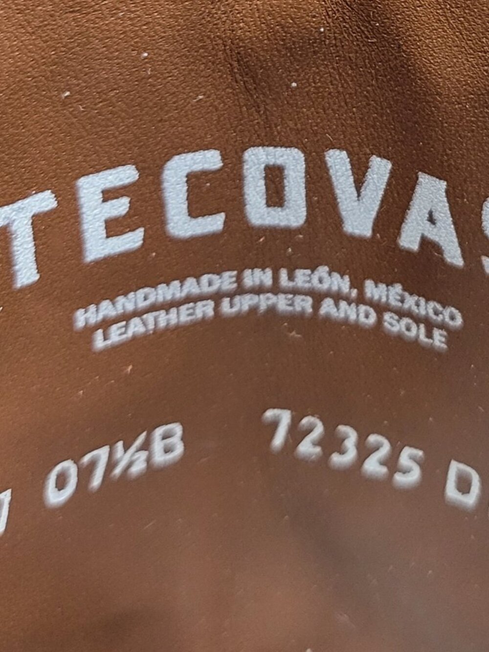 Tecovas the Annie Women's Size US 7.5B Bone Cowhide Cowgirl Boots - Picture 5 of 9
